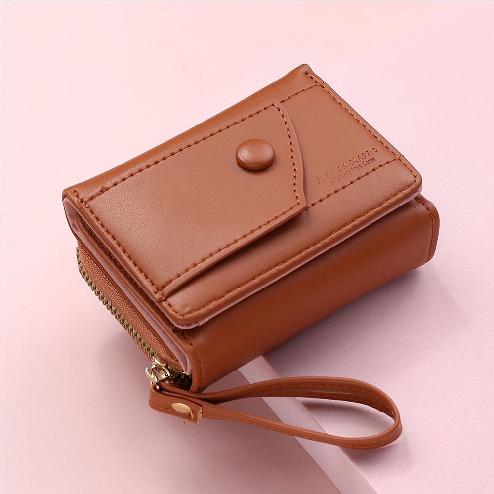Women's Wallet Korean Style Fashion PU Leather Tri-fold Coin Purse