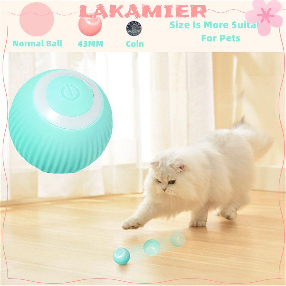 LAKAMIER Indoor Playing Automatic Rolling Ball Gift Smart Cat Toys ...