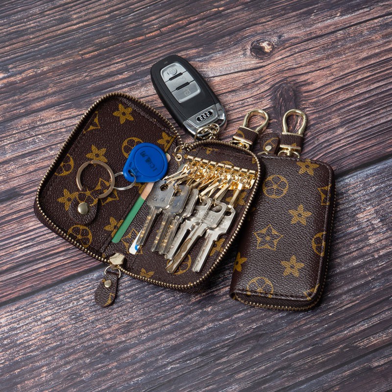 Shop Louis Vuitton Monogram Leather Logo Keychains & Holders