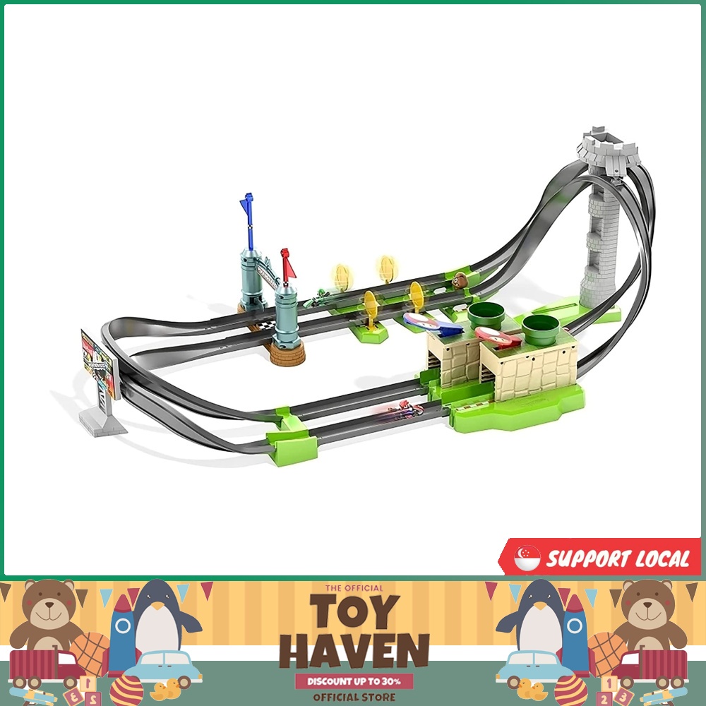 Hot wheels mario kart circuit lite track discount set