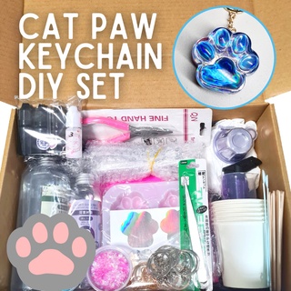 Cat deals paw keychain