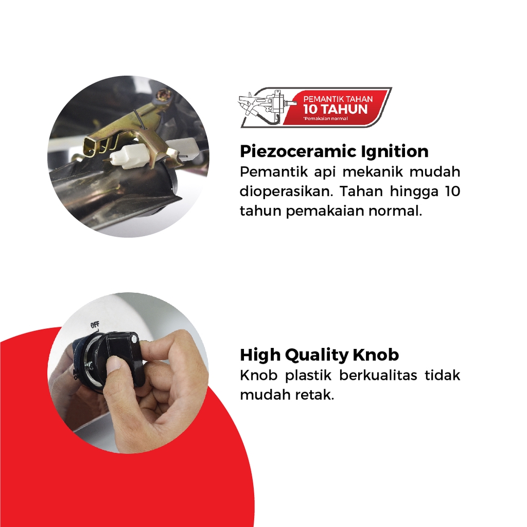 Maspion Kompor Gas 2 Tungku MKG 709 S - Gambar 4