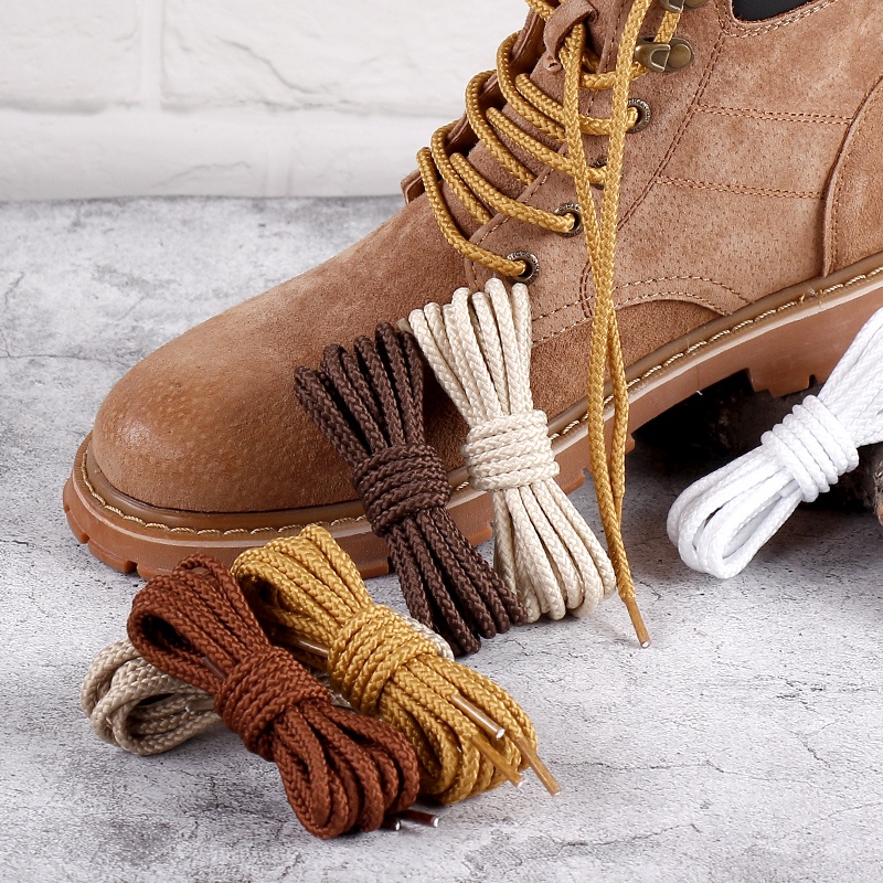 1 Pair 14 Colors Round Shoelaces Outdoor Sneakers Shoe laces Solid Boots Shoelace length 80cm