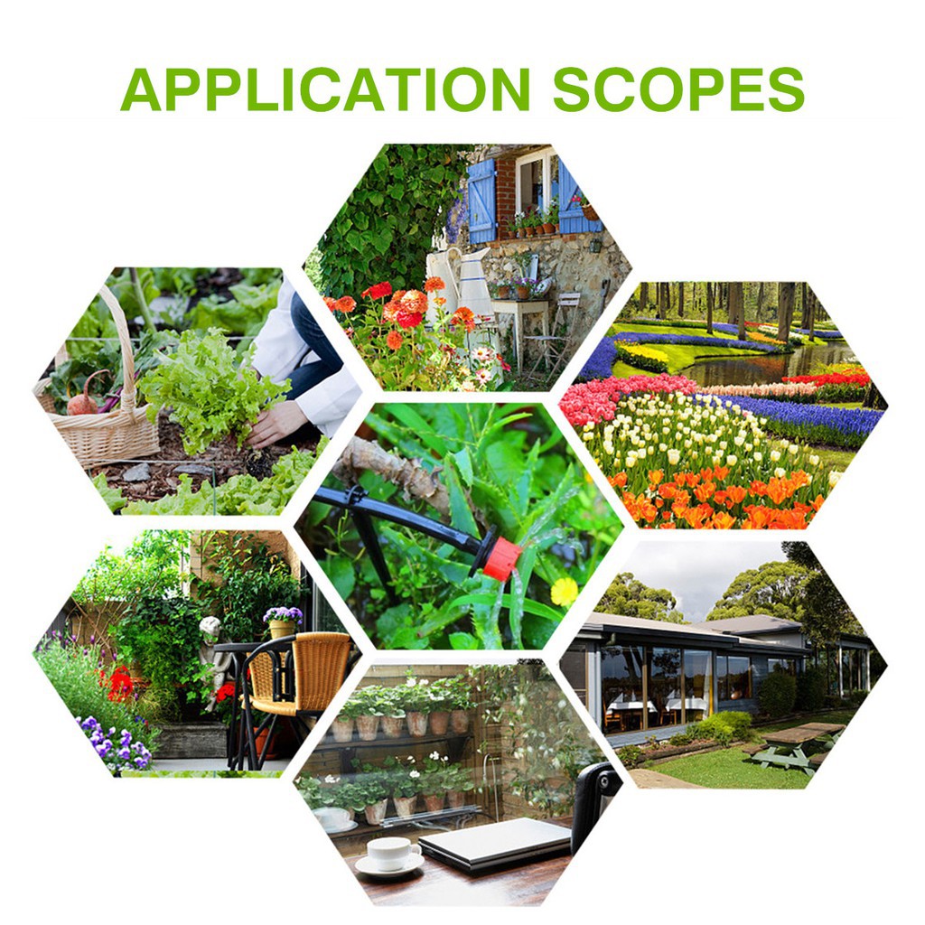 DIY Garden Micro Drip Irrigation System Plant Flower Watering Kit with ...