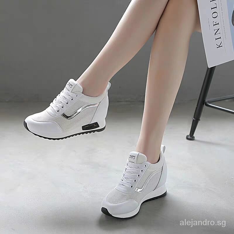 Mesh sale wedge shoes