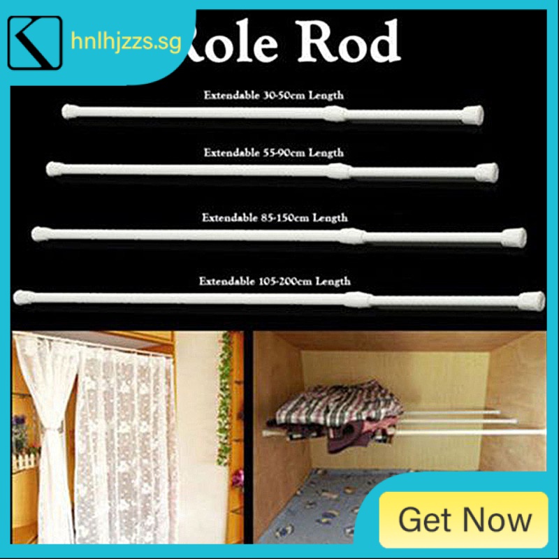 Multi Purpose Spring Loaded Extendable Sticks Telescopic Net Voile ...