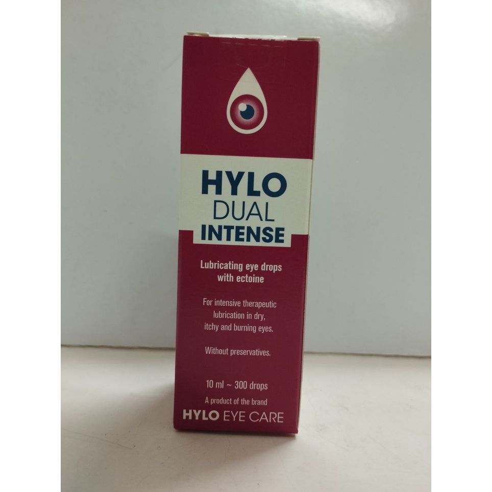 HYLO DUAL INTENSE Lubricating Eyes Drops 10ml - Dry & Itchy Burning Eye x6