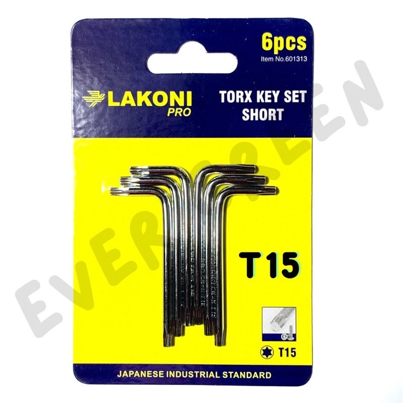UNIT T15 Star L Key Lakoni Pro Series Short Model T 15 L Star Torx Key ...