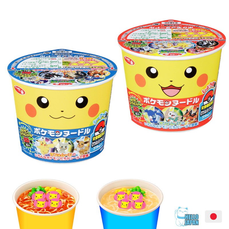 Sapporo Ichiban Pokemon Cup Noodles 12CUPS Japanese ramen Pikachu Sanyo ...