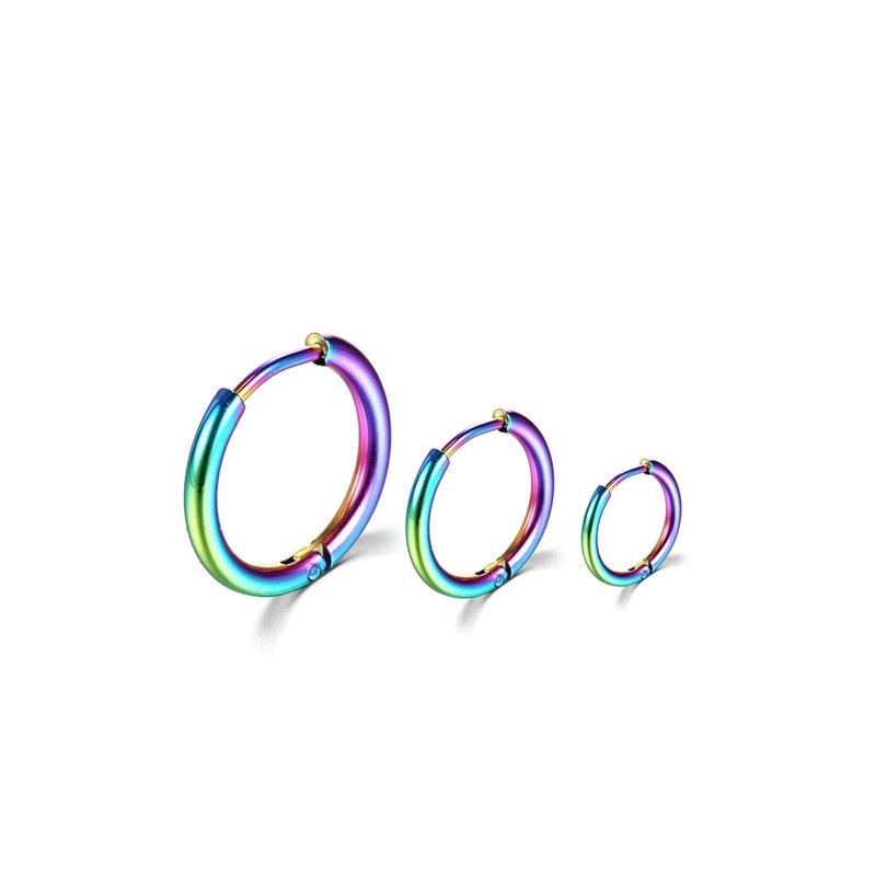 Pair Of 40mm Twist Hoop Earrings - Hypoallergenic Surgical Steel - Gift Boxed (Choose Your Color)