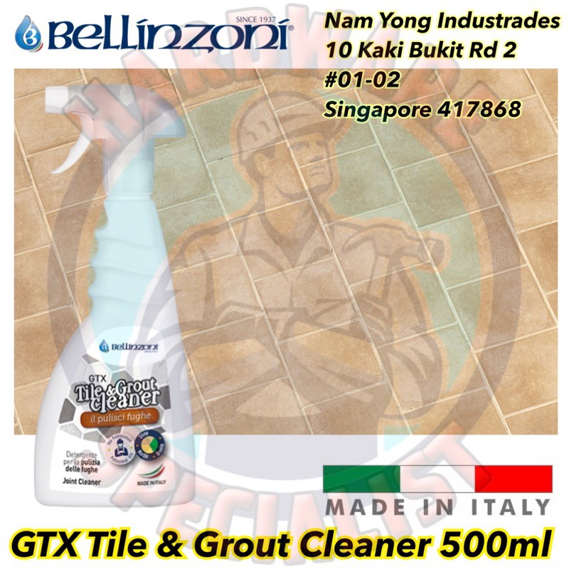 Bellinzoni GTX Tile & Grout Cleaner 500ml (Safe For Marble) MADE IN ITALY