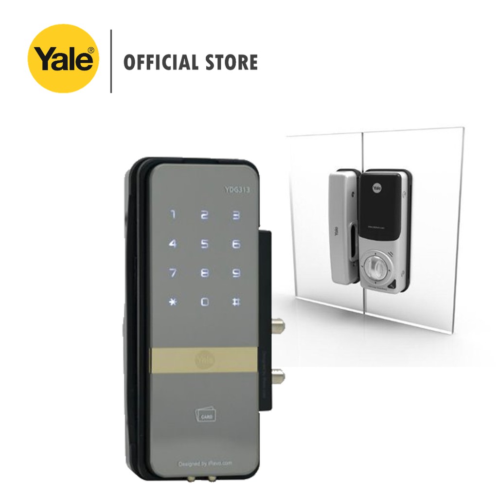 Yale YDG313 Digital Door Lock For Glass Doors Shopee Singapore