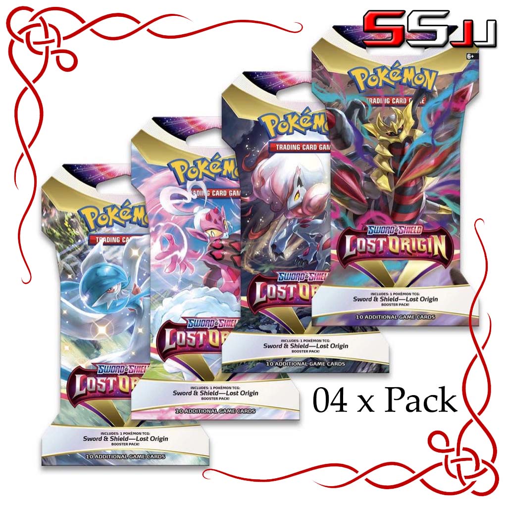 04 x Pokemon TCG SS11 Lost Origin Sleeved Booster Pack (100% Original ...