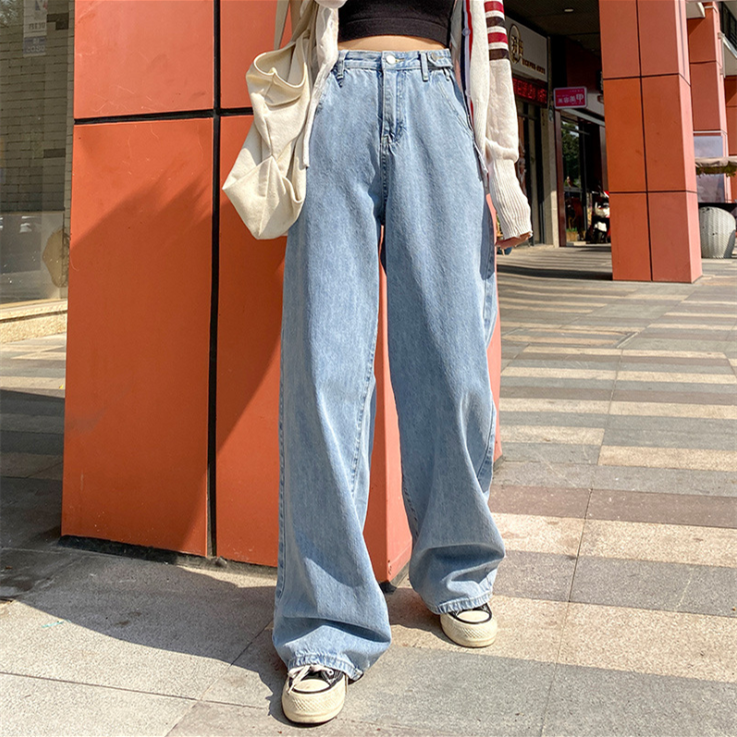 Korean loose hot sale jeans