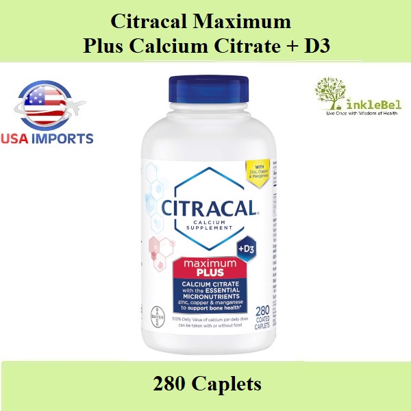 Citracal Maximum Plus Calcium Citrate D3 280 Capletsexp0325 Shopee Singapore 0210