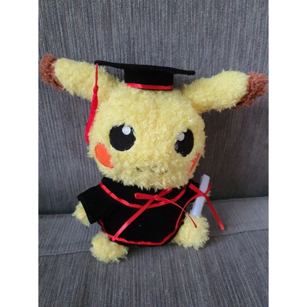 BN 23cm/40cm Pokemon pikachu graduation bear grad bear | Shopee Singapore