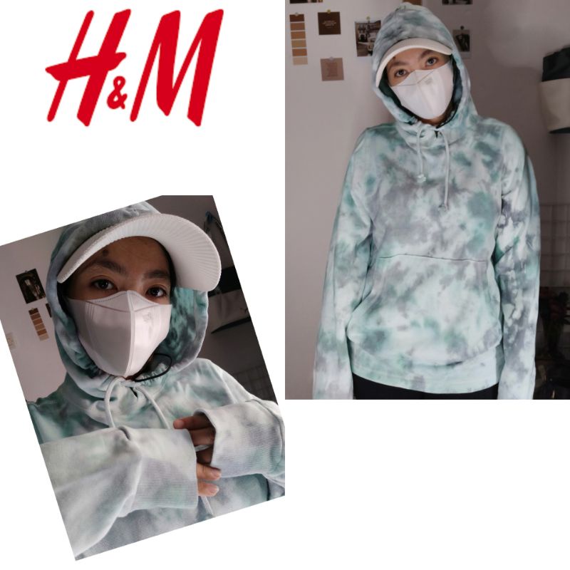 H and m tie dye hoodie hotsell