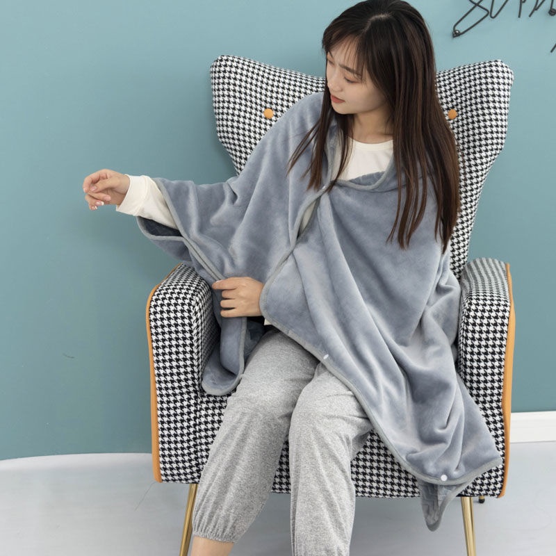 Shawl Blanket Office Nap Blanket Single Winter Coral Fleece Sofa Nap