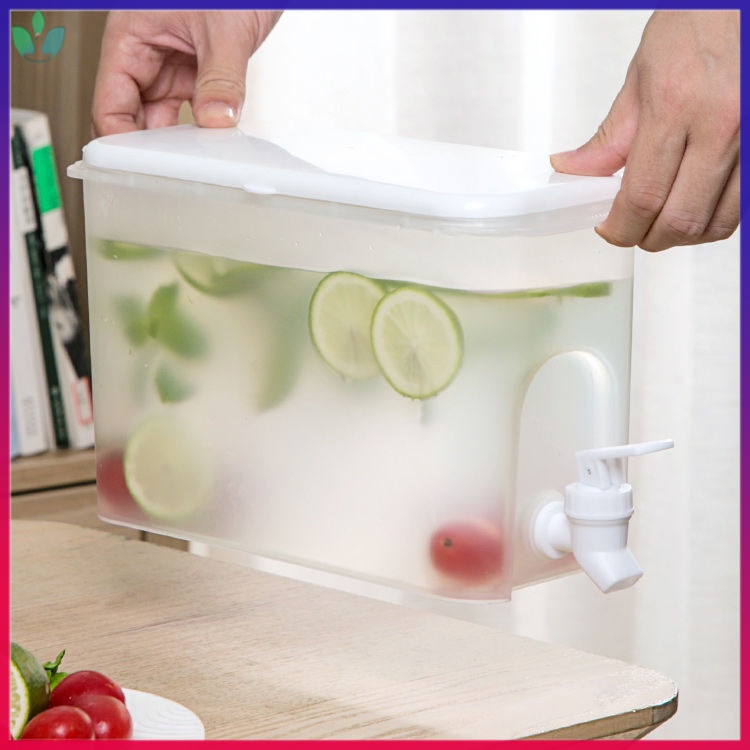 Glass Jar Refrigerator Cold Water Bottle With Faucet Comes Cool ...