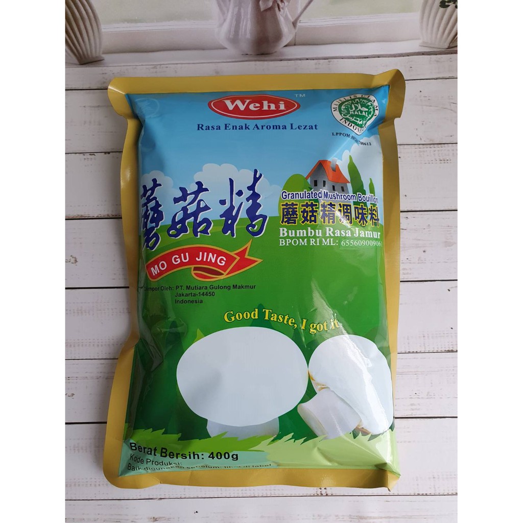 Wehi mushroom broth mo gu jing - mushroom flavor seasoning 400 grams ...