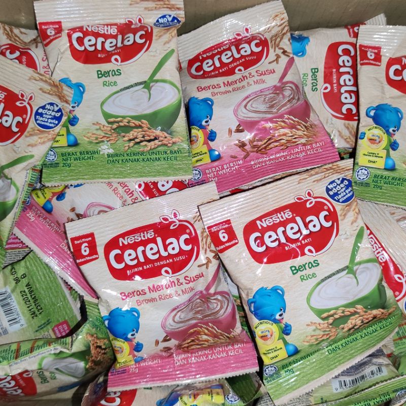 Nestle Cerelac Rice 20g /Brown Rice 25g | Shopee Singapore