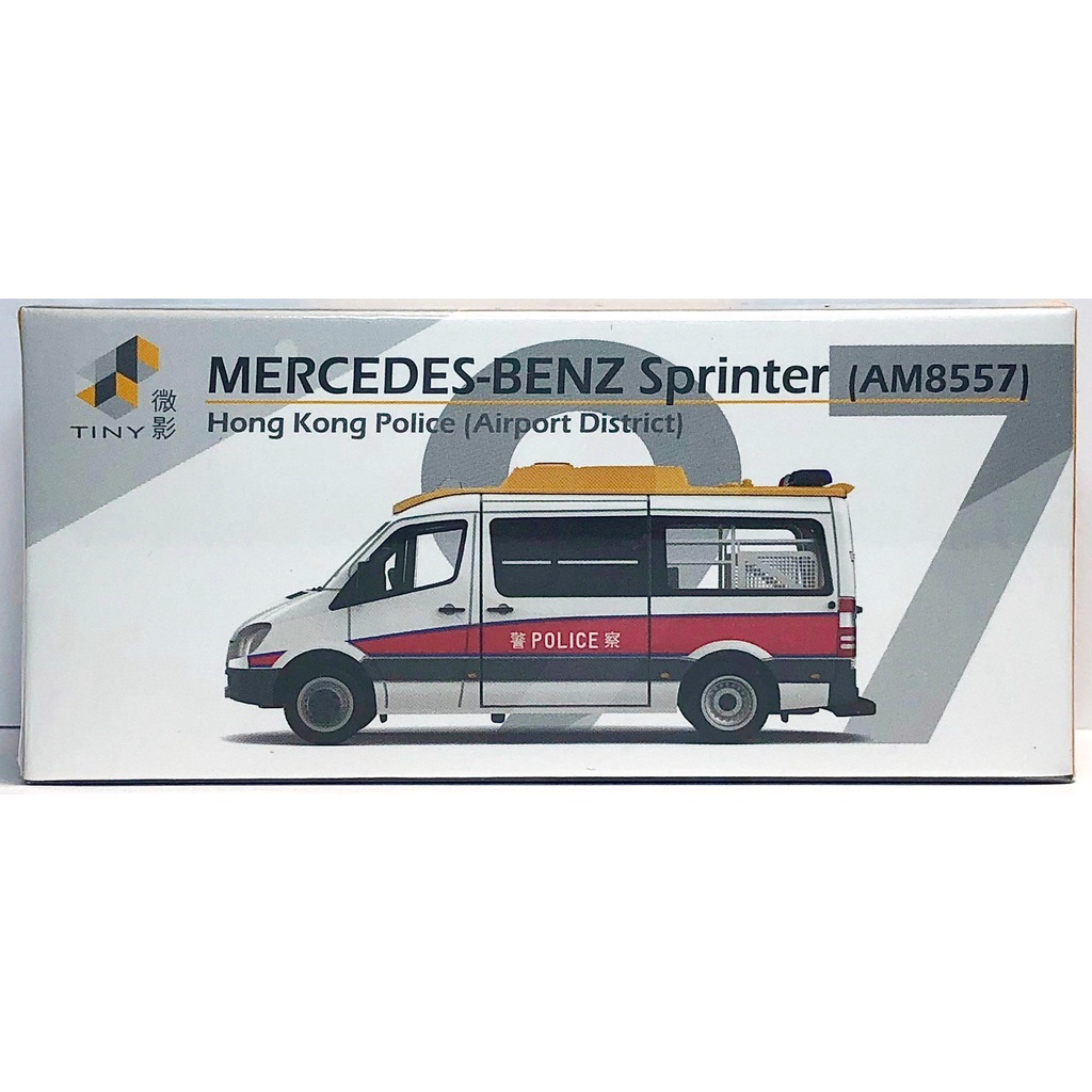 Voiture Miniature Tiny City 97 - Mercedes Sprinter Police APT (AM8557) - Neuve