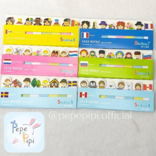 Sticky Note Country Set Post | Shopee Singapore