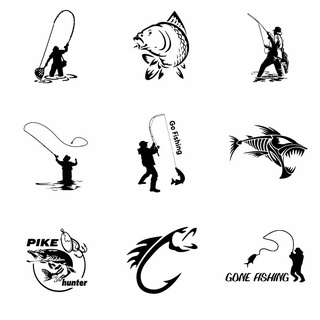 13cm for OKUMA Car Stickers and Decals Fishing Boat Rod Vinyl