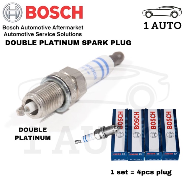 BOSCH DOUBLE PLATINUM SPARK PLUG BMW E60 520 LCI E90 318i 320i X1 E84 ...