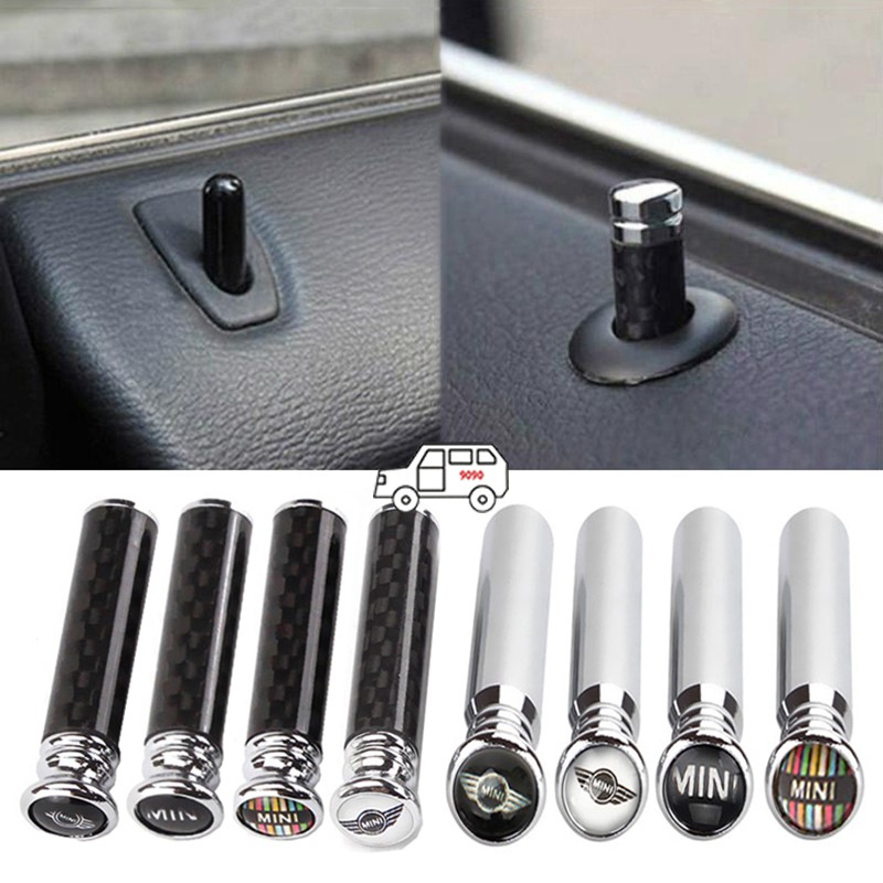 4pcs/set 8mm Car Door Lock Knob Pull Pins Alloy Auto Security Door Lock