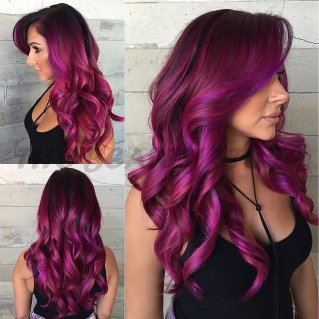 5/66 Purple/Violet Hair Color Hair Dye Hair Colour Cream Pewarna Rambut ...