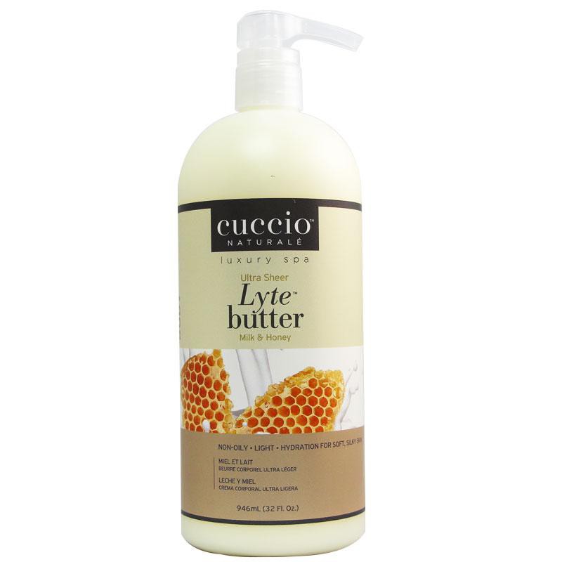 Cuccio Lyte Ultra Sheer Milk Honey Body Butter Oz Hand Body And