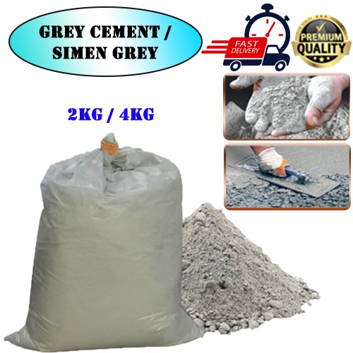 CONSTRUCTION CEMENT GUM GREY CEMENT MIX ADHESIVE CEMENT (2KG / 4KG ...