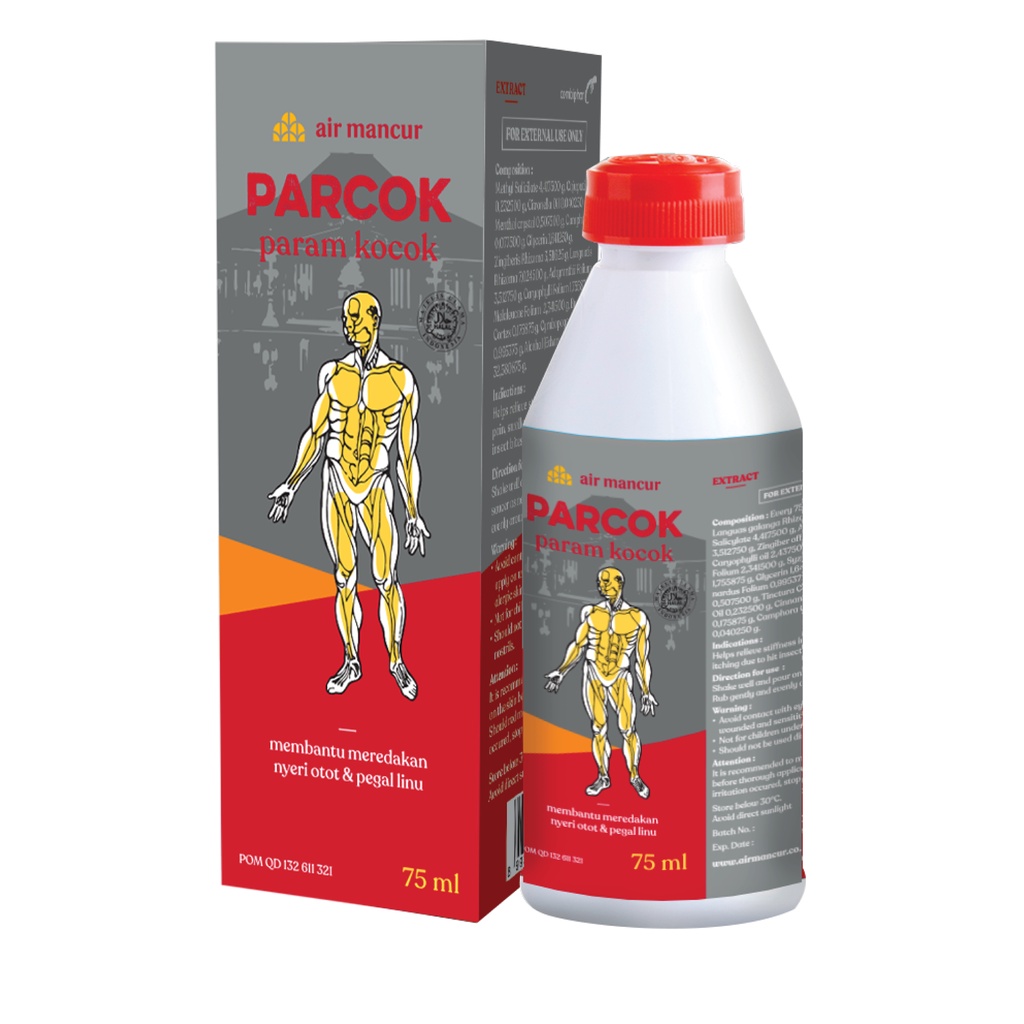 Air Mancur Param Kocok 75ml - Minyak Urut Hangat Mengurangi Pegal Linu - Gambar 2
