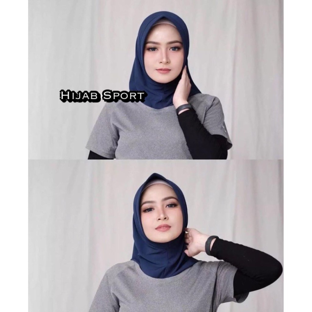 Disa Hijab - Jilbab Volly Sport Olahraga / Hijab FOLLY Instan Sport - Gambar 3