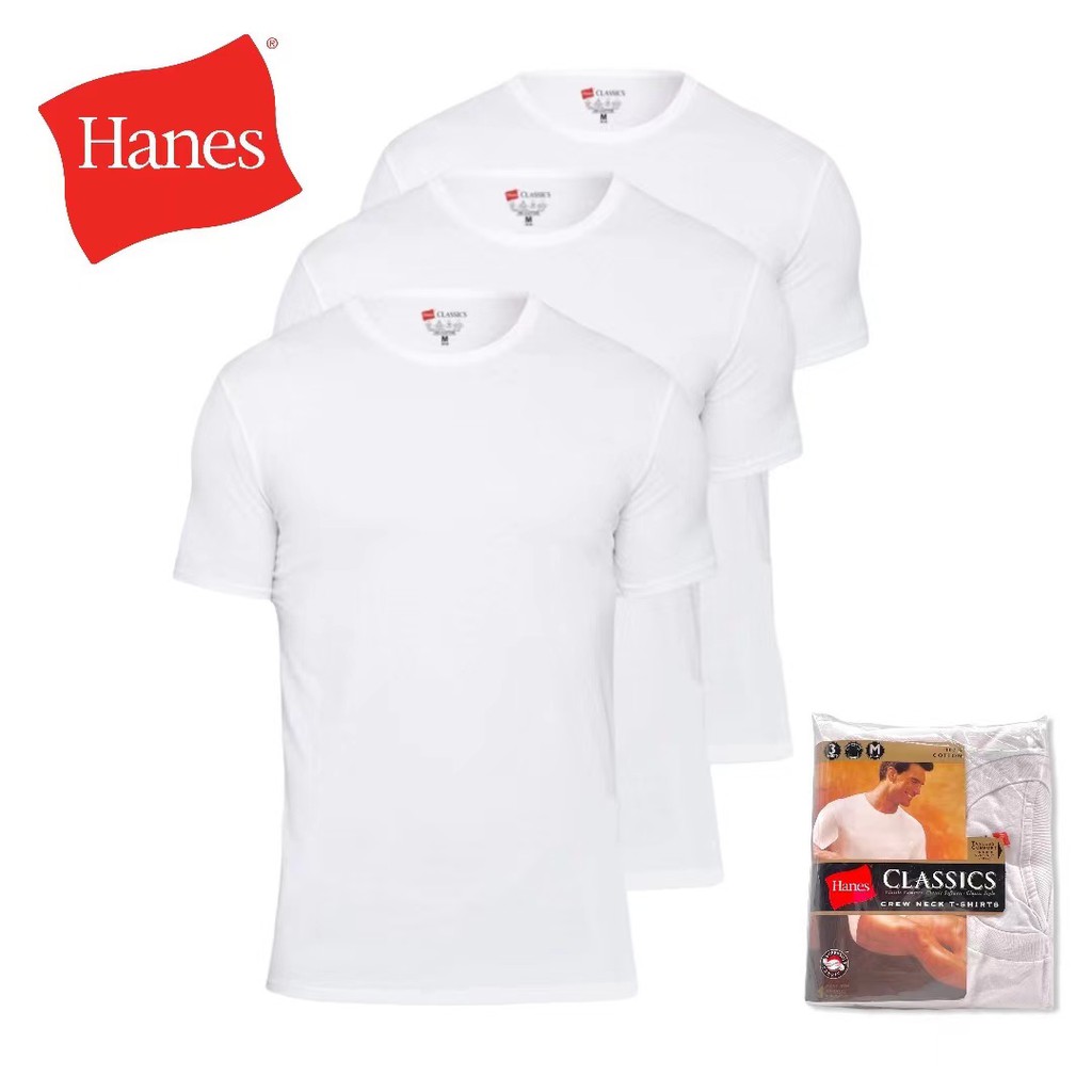 Hanes 3 pcs Classics Crew Neck T-Shirts