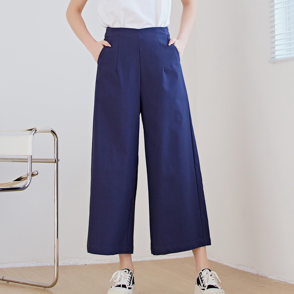 Eyouth 1062 Women culottes pant High Waist pants wide leg pants formal ...