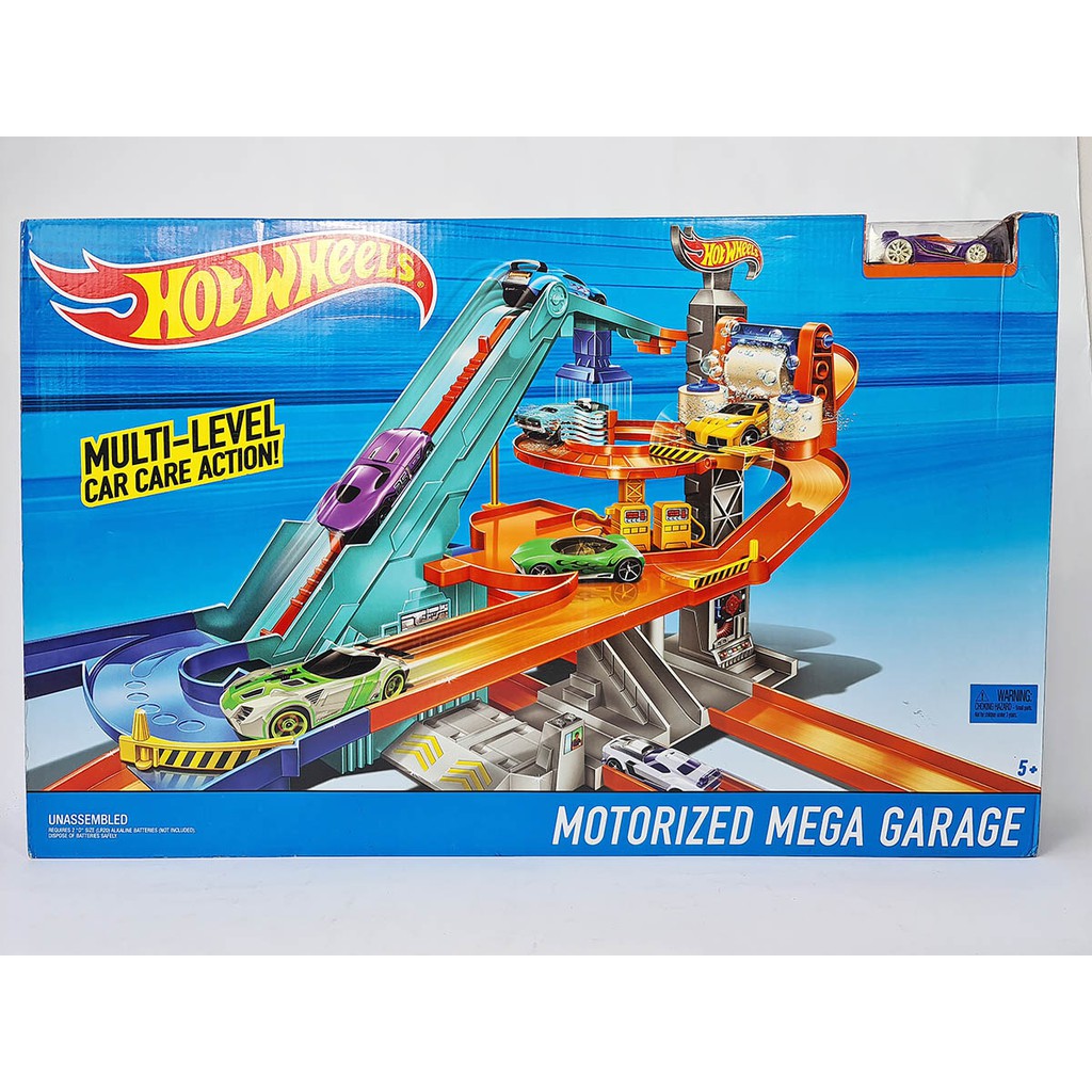 Hot wheels cheap motorized garage