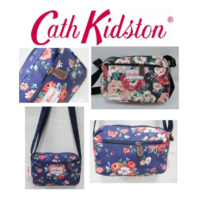 Cath Kidston Sling Bag / Multi Compartment Flora Design Adjustable