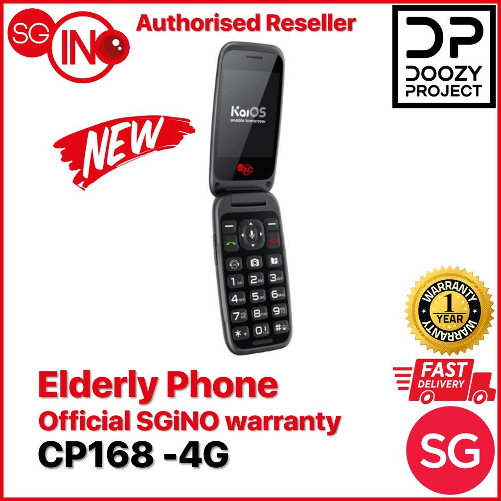 SGiNO iNO CP168 Senior / Elderly Phone 4G - Free Desktop Charger (1 Year  Local Warranty) | Shopee Singapore