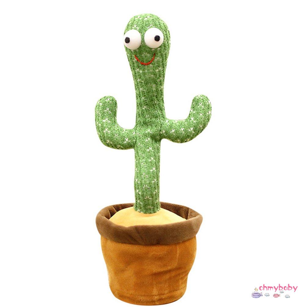 【OMB】Dancing Cactus Talking Sunny Cactus Electronic Plush Toy With 120 English Song [5-4]