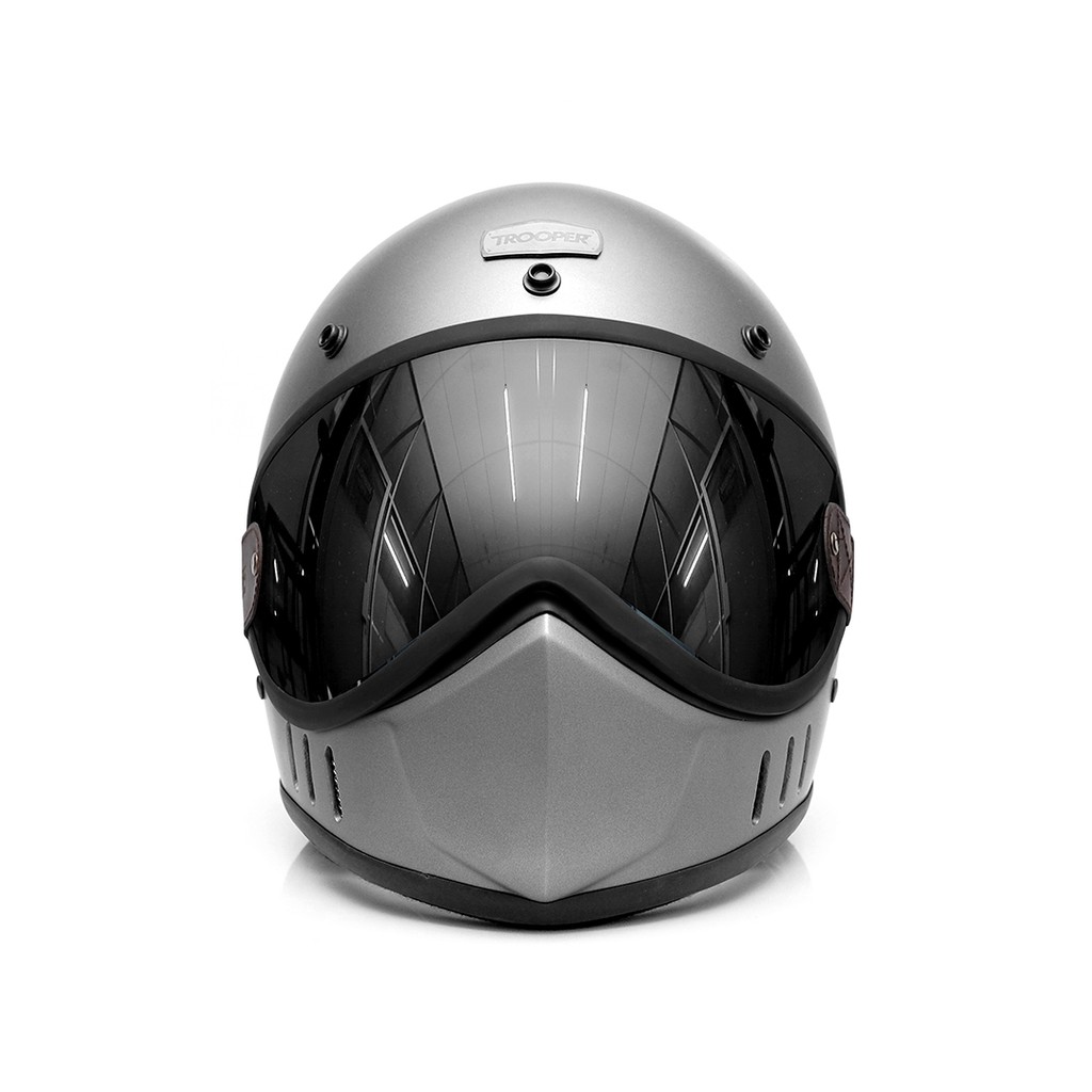 Trooper Custom - Helm X-9 - Full face SNI - Gun Metal Matte