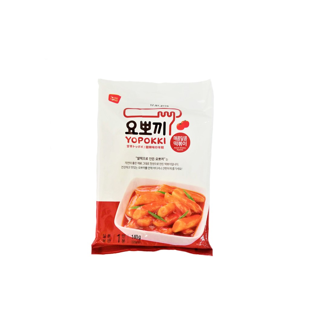 Yopokki Sweet and Spicy Rice Cake With Sauce (Pouch) 140G (03317 ...