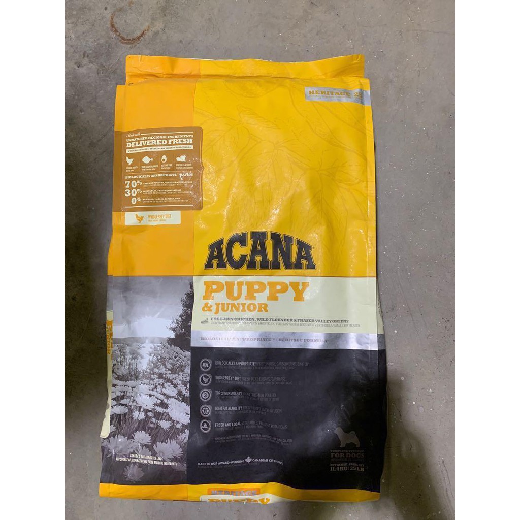 Acana puppy and clearance junior 11.4 kg