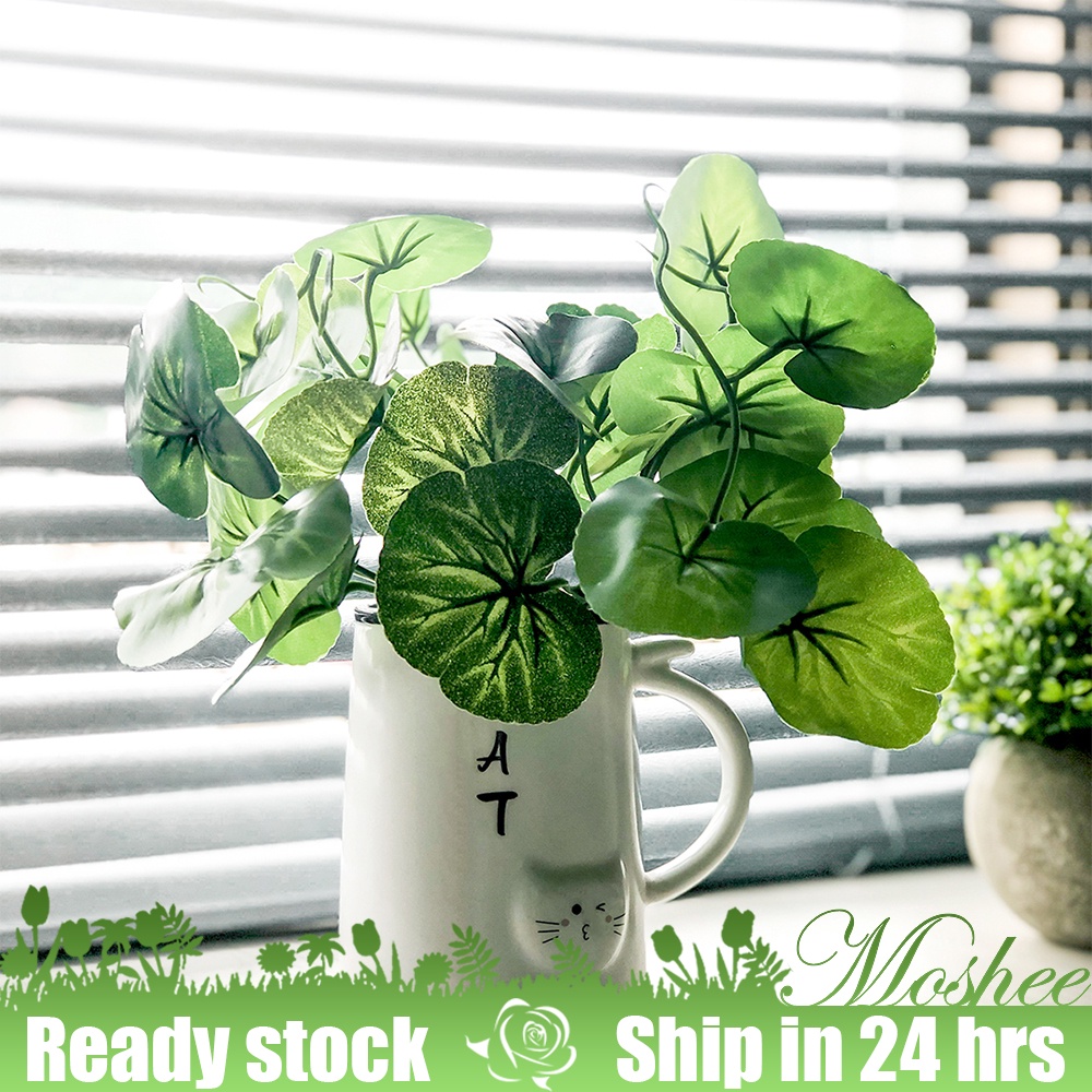 Fake Leaf Baby Breath Green Artificial Flower Decoration Living Room Dining Table Green Plant