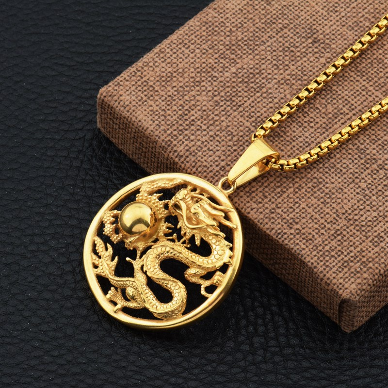 Chinese lucky hot sale charm necklace