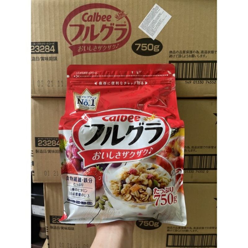 Japanese Weight Loss Diet Calbee Cereals mix Fruit Yogurt With Breakfast (750g) Shopee Singapore