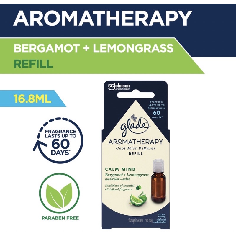 Glade Aromatherapy Electric Diffuser Refill Lemongrass (16.8ml) Shopee Singapore