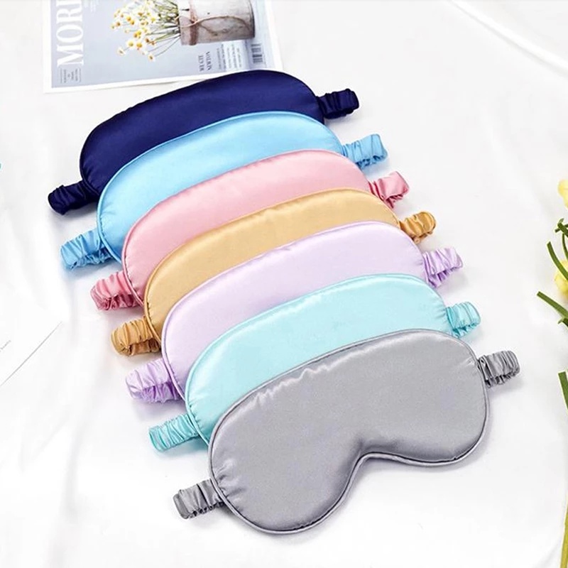 Sleep Mask Soft Satin Silk Eye Mask for Men Women Eye Blindfold for Travel  Sleep