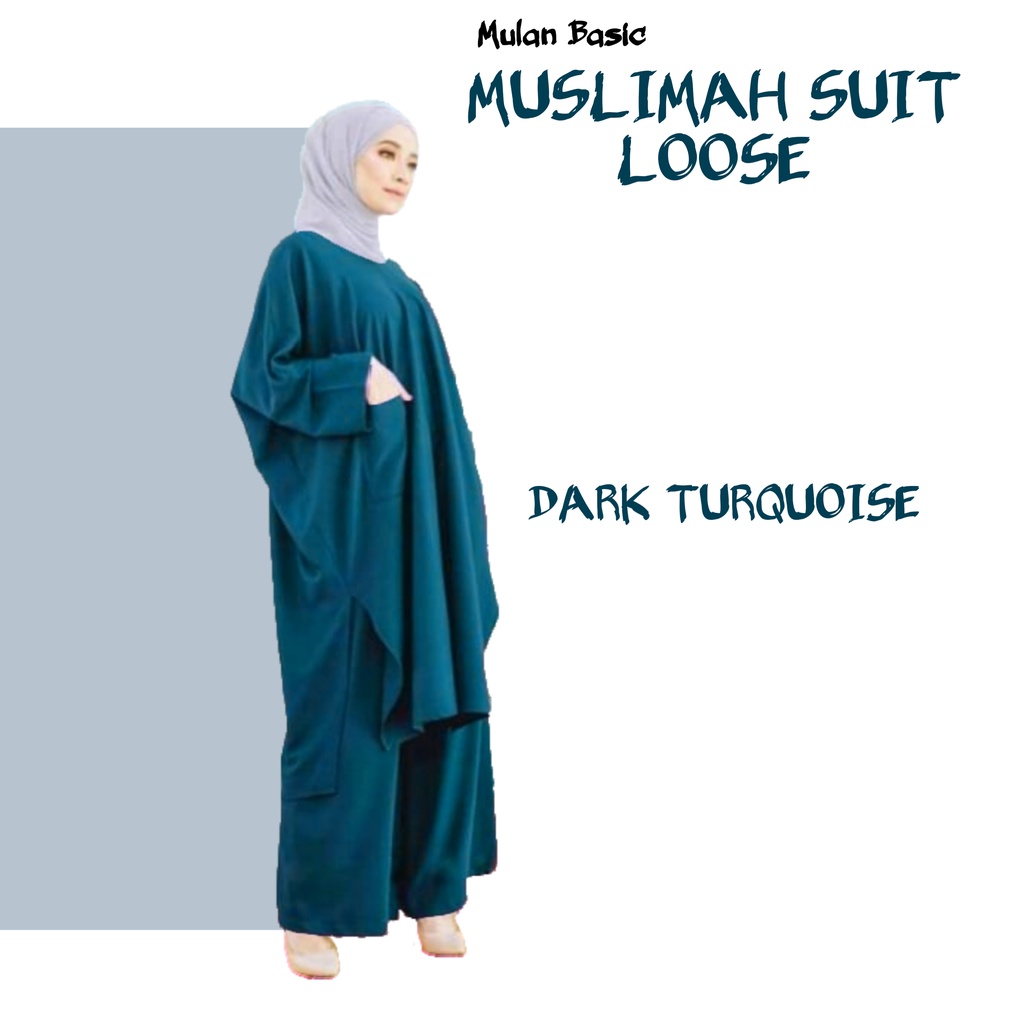 Viral Muslimah Dressnew Arrival Inspired By Mulan Basic Viral Muslimah Suit Loose Sie S Ml 4789